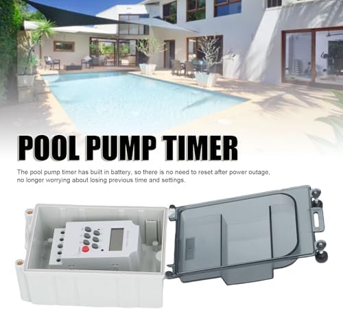 Swimming Pool Pump Timer Box Programmable Outdoor Water Digital Timer Box with Combination Lock for Pool Pump Controller ABS Material - Image 5