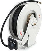 Grease Hose Reel 1/4" x 50', Retractable Dual-Arm Steel Reel by Ecojoy