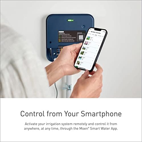 Moen 8-Zone Smart Sprinkler Controller, Wi-Fi Connectible Smart Irrigation System with Automatic Water Timer, WICNT008G1USA - Image 4