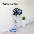 FITT Quantum durable, movable metal hose reel for floor or wall mounting, with durable, kink-proof and ultra-flexible NTS Water Hose 100-Feet x 5/8-Inch - Image 3