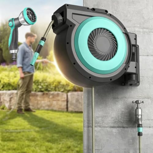 Wall Mount Water Hose Reel for Floor Washing by Unknown