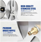 Retractable Hose Winder Set，Stainless Steel Garden Hose Reel Cart Hanger，Suitable for Outdoor Gardens, Courtyards, Lawns, Farms, and Terraces, Easy to Install.(40m) - Image 4