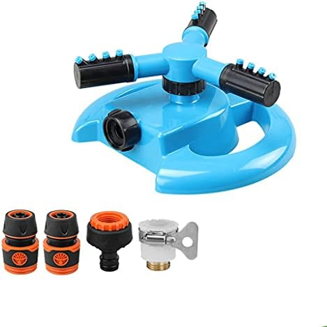360 Degree Automatic Garden Sprinklers Watering Grass Lawn Rotary Nozzle Rotating Water Sprinkler System Supplies by Unknown