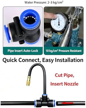 Agricultural Irrigation Sprayer Sprinkler Brass Atomization Nozzle Misting Watering Systems Atomization Sprinkler Garden Misting Watering Systems - Image 6