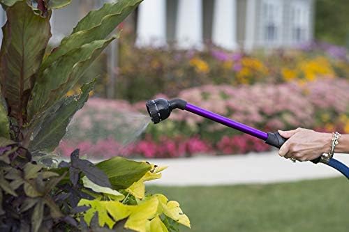 Dramm RainSelect Rain Wand – 16 Inch Aluminum Watering Wand with 9-Pattern Adjustable Spray Head & One Touch Thumb Control Valve – Garden Hose Wand for Containers, Raised Beds – Berry - Image 3