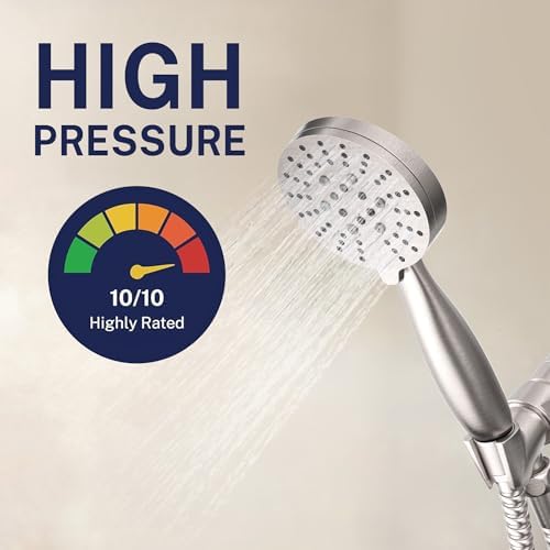 HammerHead Metal 3-Spray Shower Head with Handheld High Pressure, Long Hose - Image 3