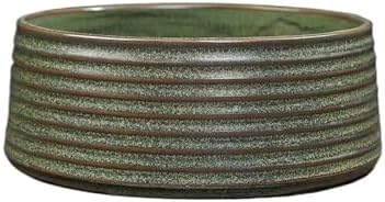 Plant Trays Indoor Outdoor Flower Arranging Saucer with Striped Vintage Rough Pottery Deep Tray by Unknown