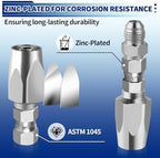 3 Pack Hydraulic Hose Repair Kit, 1/4, 3/8, 1/2 Reusable Hydraulic Fitting - Image 2