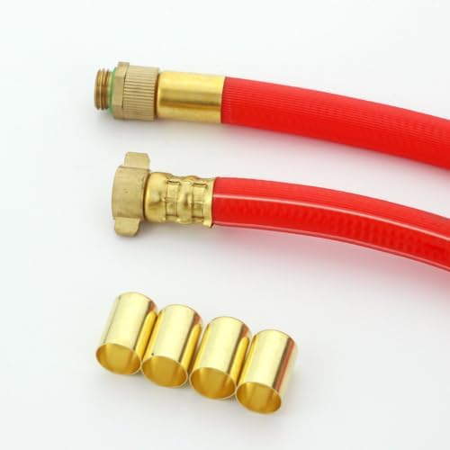 100Pcs 7325 Hose Ferrules Brass Fitting, Air Hose Repair Kit - Image 5