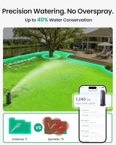 Aiper IrriSense 2 Lawn Sprinkler, Smart Irrigation System, Multi-Zone Plant-Specific Watering, Smart Scheduling, Weather-Adaptive Irrigation with Rain Sensor, for Lawns up to 4,800 sq.ft.-Blue - Image 7
