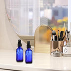 PATIKIL 1oz Glass Spray Bottles, 72pcs Nozzle Leak Proof Empty Water Mist Stream Sprayer for Cleaning Solutions Plants Hair, Clear Black - Image 5