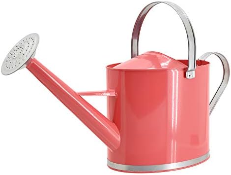 Arcadia Garden Products WC16 Chic Watering Can, Indoor and Outdoor, Easy Pour, Gift, 1.8 gal, Coral - Image 2