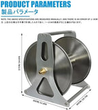 Stainless Steel Garden Hose Holder - Freestanding & Wall-Mount Metal Reel for Easy Installation, Perfect for Plant Watering & Car Washing, Durable & Rust-Resistant Design - Image 2