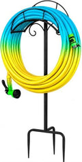Freestanding Garden Hose Holder Stand – Heavy Duty Hose Hanger Stand, Outdoor Hose Organizer, Water Hose Stand Rack, Hose Butler Storage for Yard Lawn Garden（black） by Unknown