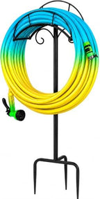 Freestanding Garden Hose Holder Stand – Heavy Duty Hose Hanger Stand, Outdoor Hose Organizer, Water Hose Stand Rack, Hose Butler Storage for Yard Lawn Garden（black） by Unknown