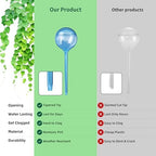 Soilagua 12-Pack Plastic Plant Watering Globes, Premium PVC Shatter-Resistant Plant Waterer, Tapered Opening Self Watering Planter Insert, Automatic Watering Spikes for Daily & Vacation Plants Care - Image 4