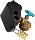 Outdoor Faucet Iock System - Insulated Faucet Iock and Garden Hose Bib Iock Cover,Made of Steel- Prevents Water Theft and Stops Unauthorized Use, Easy to Install Black - Image 6