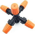 Gardening Irrigation Dripper 10 Pcs 5-Head Micro Irrigation System Fog Mist Cooling Nozzle Garden Greenhouse Adjustable Closable with 1/2 ' Connector by Unknown