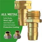 Garden Hose Repair Kit, Fits 3/4 and 5/8 Inch Hoses, Solid Male and Female Hose End Replacement, Water Hose Repair Fix Connector(1 Set) - Image 6