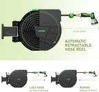 Tuyeho Heavy-Duty Auto Retractable Garden Hose Reel 100FT Lifetime Service - Image 5