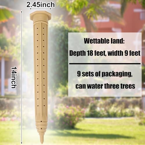 Briwooody 9 Pack 14 Inch Deep Watering Stakes, ABS Root Irrigation Spike - Image 2