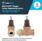 Cash Acme EB45 Pressure Regulating Valve, Single Union, 1/2 Inch NPT Female x NPT Female, Metal Top, 60 PSI, PVA08M-SUTH-60 - Image 2