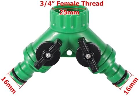 Y-type Shunt Valve Garden Irrigation System Water Splitter 2 Way Y Shape Quick Connector Tap Adapter Controller(Y-Valve) - Image 2