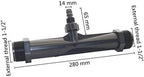 Hose Connector Adapter 1.5 (1-1/2) Inch Thread Irrigation Drip Device Venturi Fertilizer Injector Agriculture Garden Water Tube Ejetor Home Garden (Diameter : As image size) - Image 2
