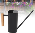 Stainless Steel Watering Can, Cute Indoor Metal Plant Watering Can with Long Spout for Houseplants, Bonsai and Outdoor Gardening (Black 800ML) - Image 4