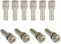 50 Pack Low Pressure Brass Misting Nozzles, Anti Drip Fogging Spray Head, Cleanable Water Mist Sprayers 6mm Mist Nozzle Dust Control(Size:Orifice 0.15mm,Color:Nickel Plated) by Unknown