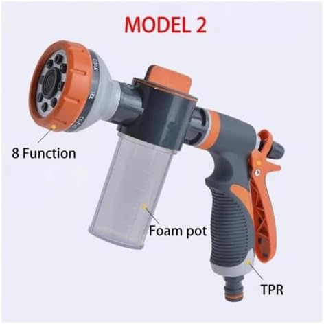 Garden Hose Foam Nozzle, 8 Spray Patterns, 3-grade foam control - Image 3