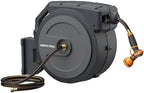 Giraffe Tools Retractable Garden Hose Reel 5/8" 90FT Auto Rewind Wall Mount by GiraffeTools