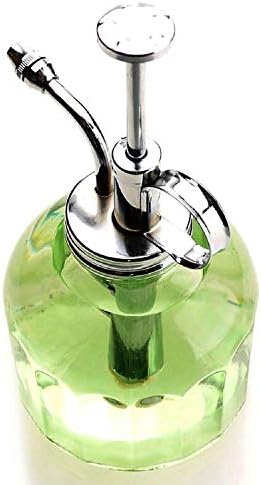 Plant Mister- Green Color Glass Bottle & Brass Sprayer (Chrome) - Image 6