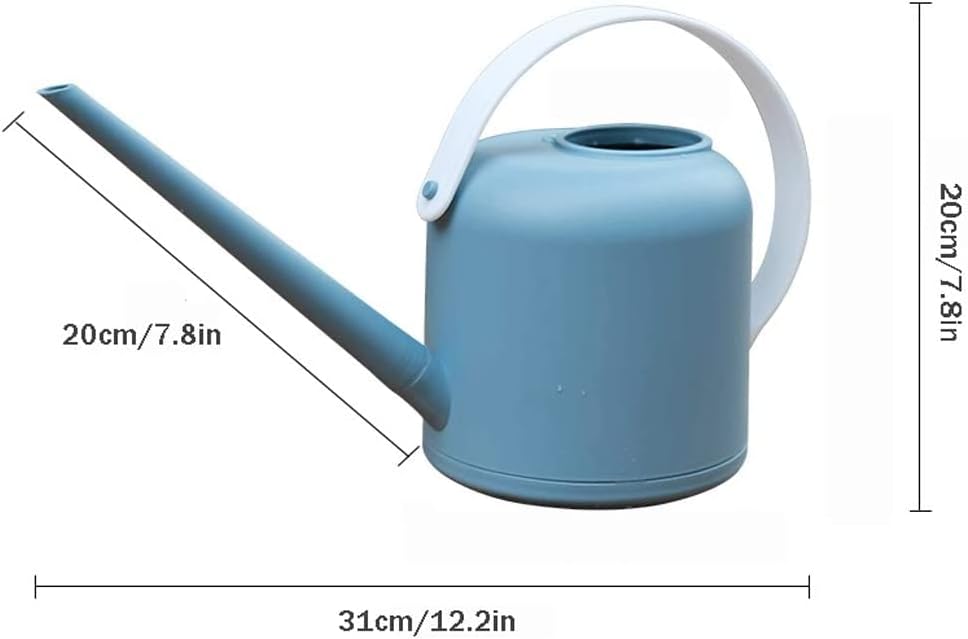 Tograt Watering Can Water Can Sprinkler Can Long Mouth Watering Can Indoor Outdoor Plant Watering Pot Plastic Watering Can for Bonsai Plants Garden Spray Bottle Watering Pot (Color : Grey) - Image 2