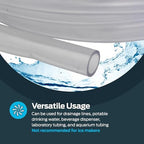 Eastman 1/2 Inch ID (5/8 Inch OD) PVC Clear Vinyl Tubing, 50 Foot Length, 98623 - Image 3