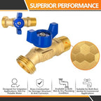 20PC HeSun 1/2" Male NPT Inlet Outdoor Hose Bibb Faucet/Valve - Image 5