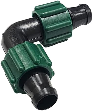10-Pack USA MADE - PREMIUM Drip Tape Irrigation Tubing Elbow (5/8" or .625" - .645") Universal Perma-Loc Connector Barbed Locking Fitting - Fits All Brands 16mm Drip Tape AG Tubing - Image 2