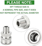 TAISHER 4PCS 304 Stainless Steel 3/8" Male NPT High Pressure Washer Quick Connect Coupler for Pressure Washing Gun Hose Accessories - Image 3