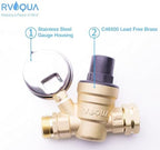 RVAQUA M11-45PSI Adjustable Water Pressure Regulator for RV Camper - Essential RV Accessories with 160 PSI Gauge, Inlet Stainless Screened Filter - Lead-Free Brass RV Water Pressure Reducer - Image 6