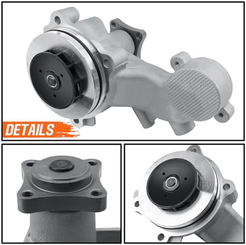 AW6701 Professional Engine Water Pump w/4 Bolt Pulley Flange Compatible With Ford F-150 2014-2011, Mustang 2014-2011 5.0L V8 Replace#1253270, 43014 - Image 6