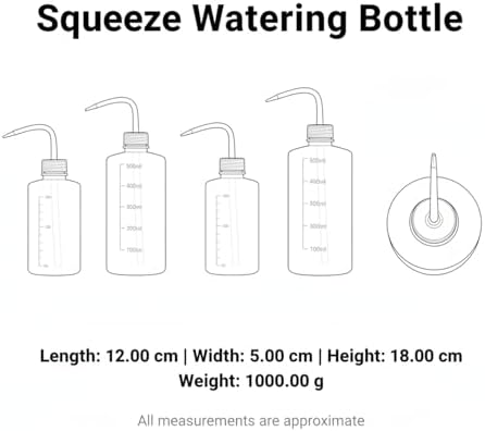 Squeeze Watering Bottle with Narrow Nozzle, POM Plastic for Precise Indoor Plant Care, White (1 PC) - Image 7