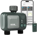 VEVOR Sprinkler Timer WiFi Water Timer, 2 Outlets, Smart Hose Faucet Water Timer with Brass Inlet, APP Remote Control via 2.4Ghz WiFi or Bluetooth, Voice Control, IPX6 for Garden, Yard Watering by VEVOR