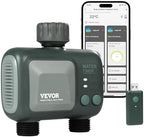 VEVOR Sprinkler Timer WiFi Water Timer, 2 Outlets, Smart Hose Faucet Water Timer with Brass Inlet, APP Remote Control via 2.4Ghz WiFi or Bluetooth, Voice Control, IPX6 for Garden, Yard Watering by VEVOR