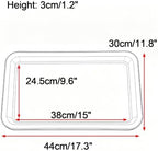 Durable Rectangular Resin Potted Plant Trays, Planter Water Tray - Image 2