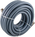 Camco EvoFlex 50-Ft Water Hose - RV Drinking Water Hose Contains No Lead, No BPA & No Phthalate - Flexible Design w/Stainless Steel Strain Relief Ends - 5/8” Inside Diameter, Slate (22584) by Camco