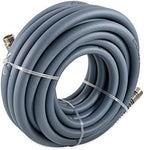 Camco EvoFlex 50-Ft Water Hose - RV Drinking Water Hose Contains No Lead, No BPA & No Phthalate - Flexible Design w/Stainless Steel Strain Relief Ends - 5/8” Inside Diameter, Slate (22584) by Camco