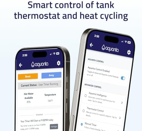 Digital Water Heater Timer. WiFi Smart Water Heater Controller. Reduce Electricity Waste. Installs in Minutes, No Plumbing Required. for Electric Water Heater, Leak Sensor Included - Image 2