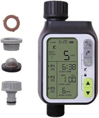 NURII Garden Automatic Irrigation Water Timer, with Rain Sensor Outdoor Separate Irrigation Programs Irrigation Control System - Image 2