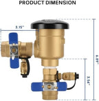 MEASUREMAN 3/4" Pressure Vacuum Breaker Assembly, Heavy-Duty Bronze Backflow Preventer for Sprinkler & Irrigation Systems, Provides Critical Backsiphonage Protection - Image 4