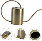 1pc Stainless Steel Watering Kettle Long Spout for Indoor and Outdoor Plant for Accurate Watering Capacity Elegant Golden Finish - Image 3